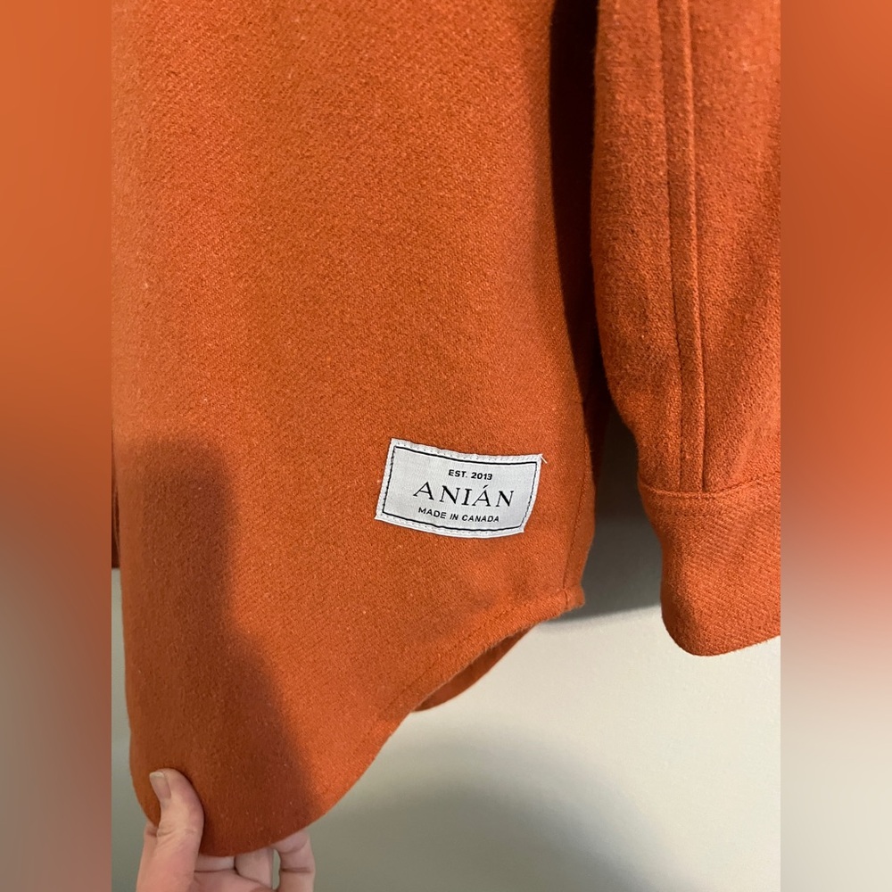 EUC ANIÁN Painters Coat in | Color Himalayan Rust (Orange) | Size Small - Picture 10 of 16